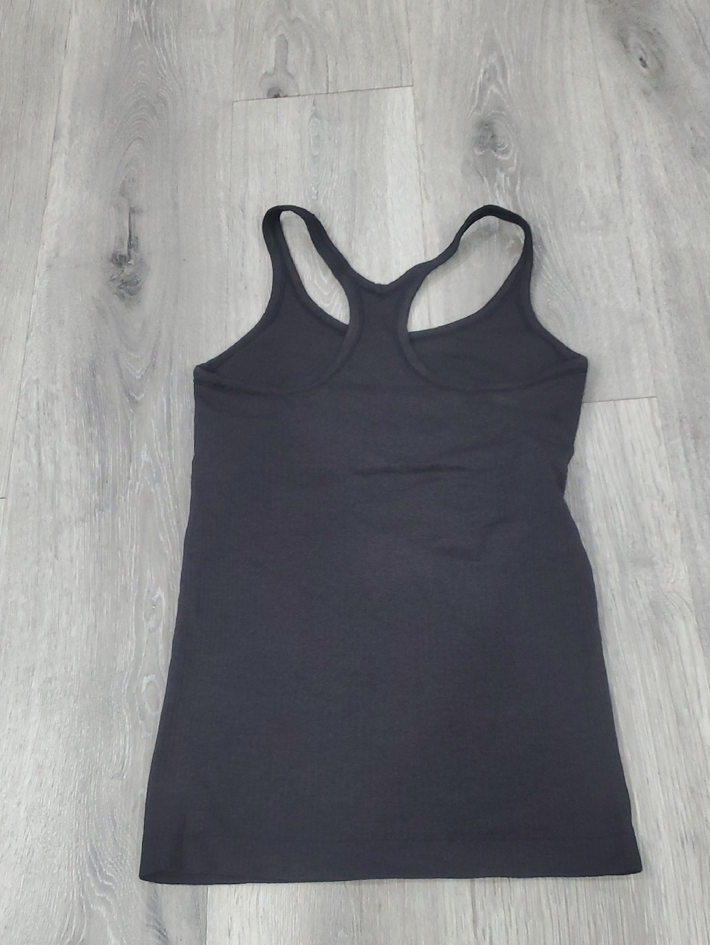 Lululemon Ebb To Street Tank Graphite Grey Size 4 Gently Used - Picture 4 of 8